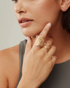 Anna Beck Classic Saddle Ring - Gold & Silver