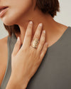 Anna Beck Classic Saddle Ring - Gold & Silver