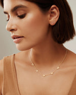 Anna Beck Classic Smooth Rim Station Necklace - Gold