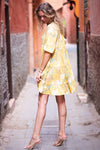 Poppy Field The Label Elsas Mini Dress - Baby Flow Yellow