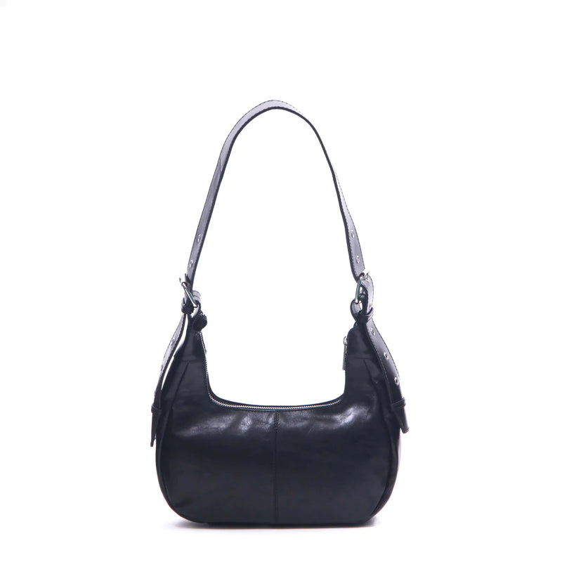 Nunoo Sally Small City Leather Bag - Black