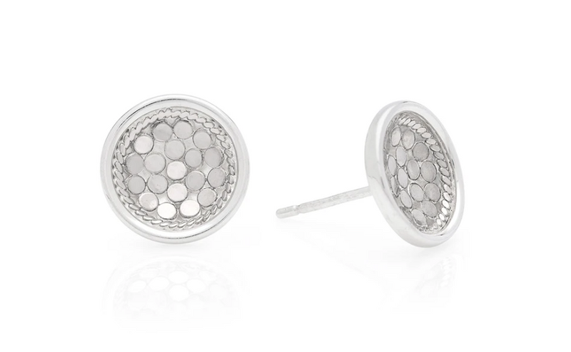 Anna Beck Dish Stud Earrings - Silver