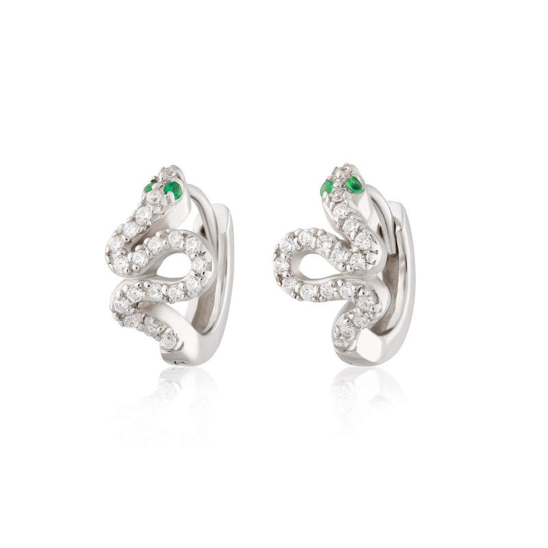 Scream Pretty Sparkling Snake Huggie Earrings