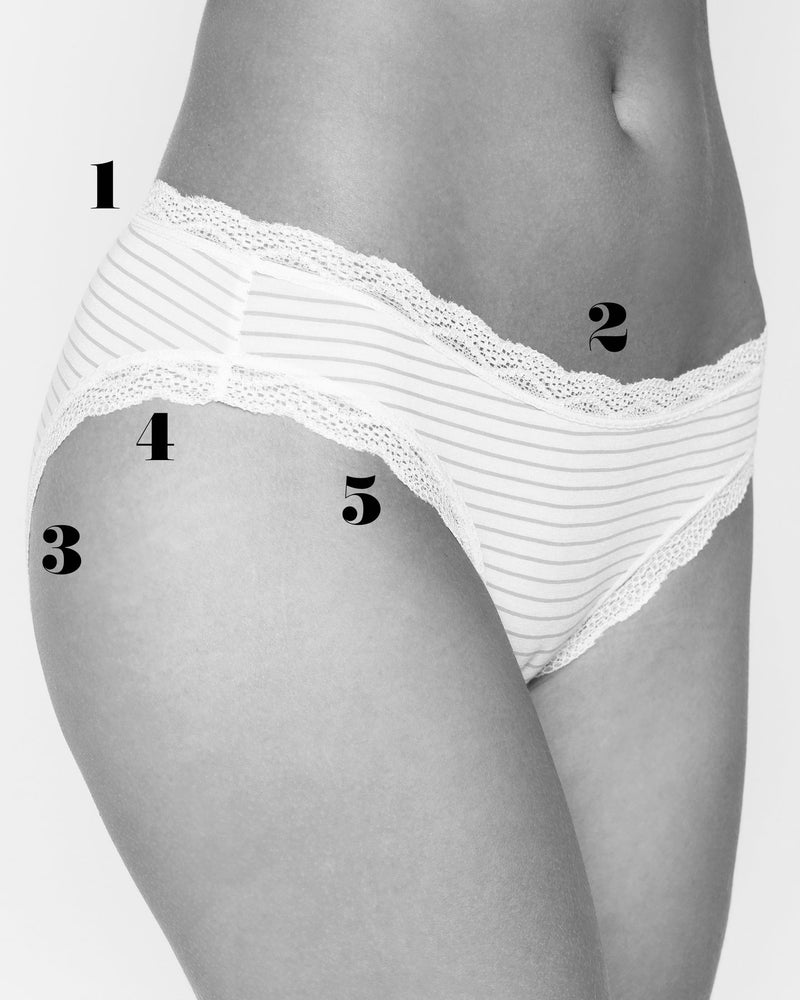 Stripe & Stare Denim Plain Knicker