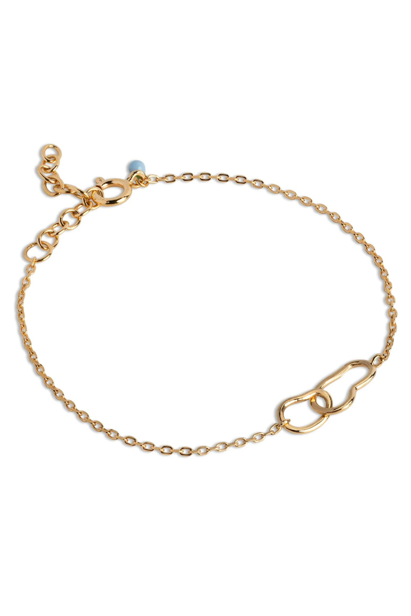 Enamel Copenhagen Organic Double Circle Bracelet - Gold