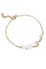Enamel Copenhagen Pearlie Twist Bracelet - Gold/Pearl