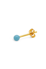 LULU Copenhagen Enamel Colour Ball Earring - Light Blue