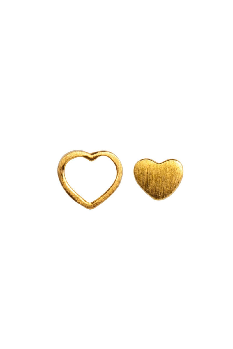 LULU Copenhagen Family Love Earrings Pair - Gold