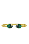 Caroline Svedbom Mini Drop Bracelet -  Dark Moss Green