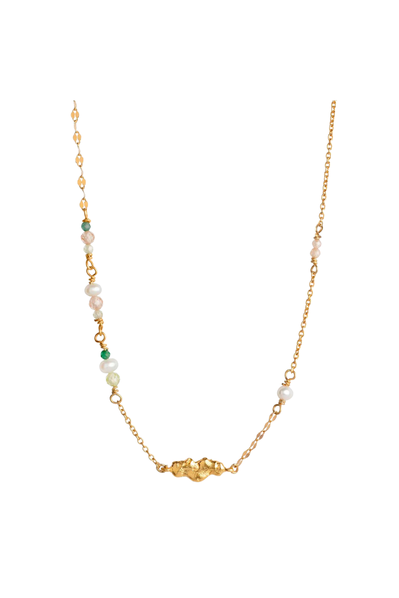 Enamel Copenhagen Lucie Necklace - Forest Gold