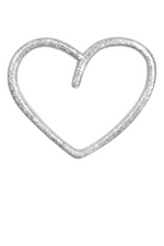 LULU Copenhagen Happy Heart Earring - Silver Plated