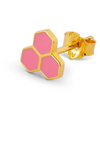 LULU Copenhagen Large Honey Rose Earring - Gold Plated