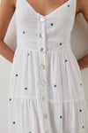 Rails Violet Dress - Green Daisy Embroidery