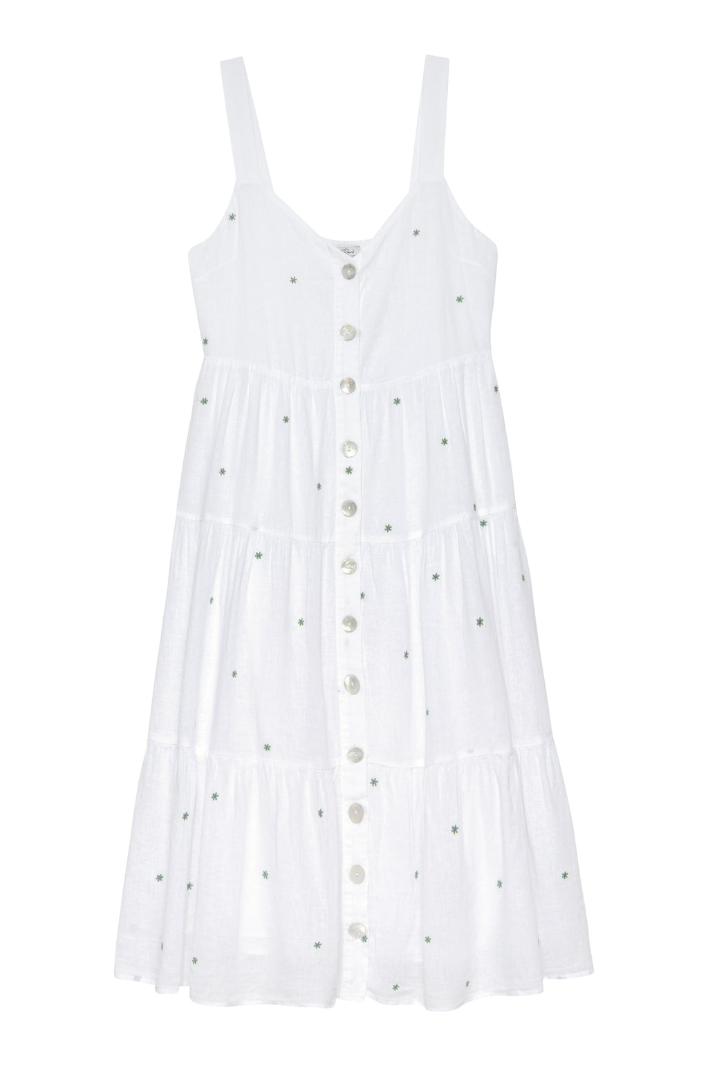 Rails Violet Dress - Green Daisy Embroidery