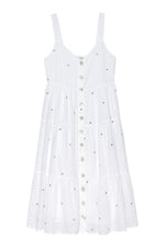 Rails Violet Dress - Green Daisy Embroidery