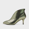 Shoe The Bear Valentine Leather Low Cut Bootie - Silver Olive