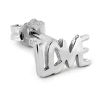 LULU Copenhagen Word Love Earring - Silver Plated