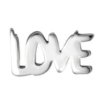 LULU Copenhagen Word Love Earring - Silver Plated