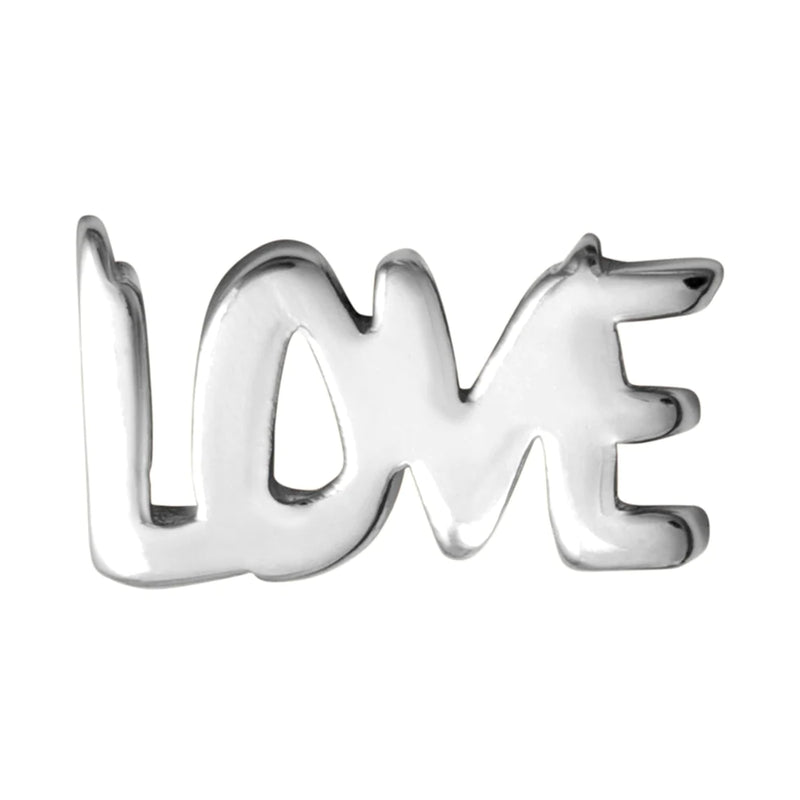 LULU Copenhagen Word Love Earring - Silver Plated