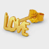 LULU Copenhagen Word Love Earring - Gold Plated