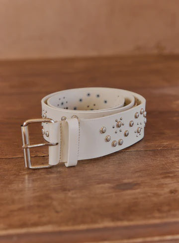 Petite Mendigote Wayne Belt - White