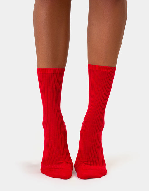 Colorful Standard Women Classic Organic Sock - Oxblood Red