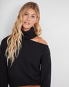 Paige Raundi Soft Wool Sweater - Black