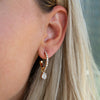 Caroline Svedbom Tracy Loop Earrings Gold - Crystal