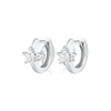 Scream Pretty Sparkling Single Star Huggie Earrings - Sterling Silver