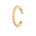 Scream Pretty Solder Dot Bead Single Ear Cuff - Gold Plated