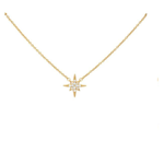 Scream Pretty Starburst Necklace With Slider Clasp - Gold Plated