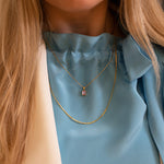 Caroline Svedbom Diamond Long Chain Gold - Goldmetal