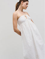 Idano Viviano Embroidered Dress - White
