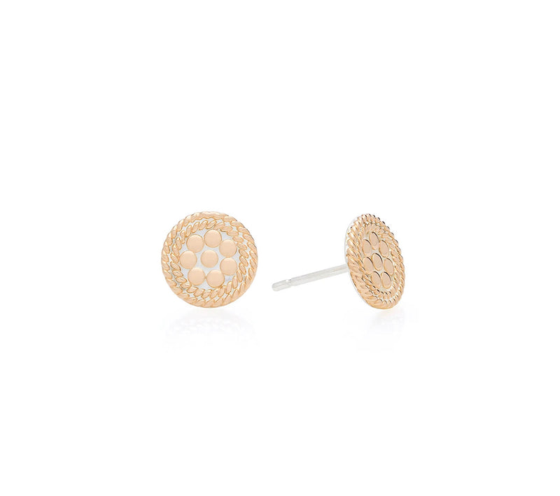 Anna Beck Classic Mini Circle Stud  Earrings - Gold