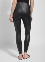 Lysse New York Foil Vegan Leather Leggings  - Black