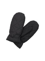 Selected Femme Quilted Mittens - Black