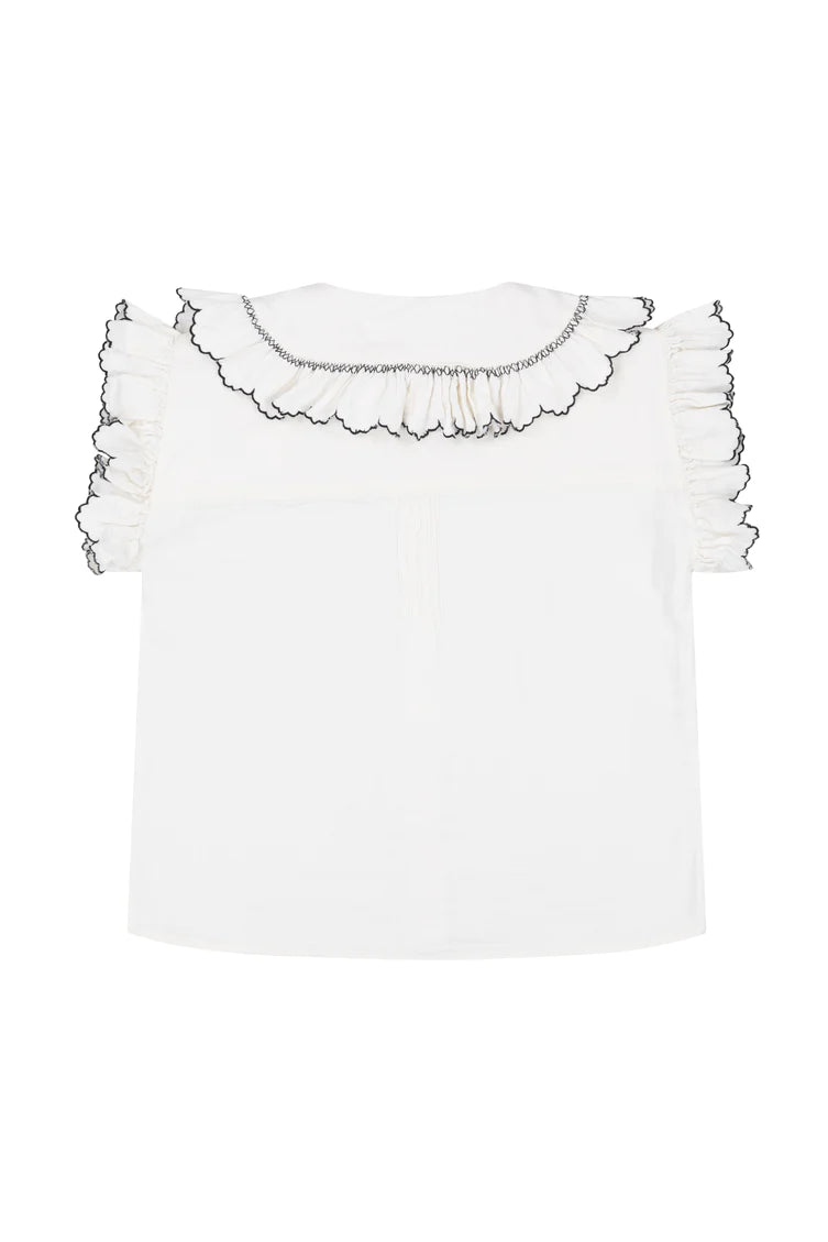 Seventy + Mochi Phoebe Blouse - White Denim