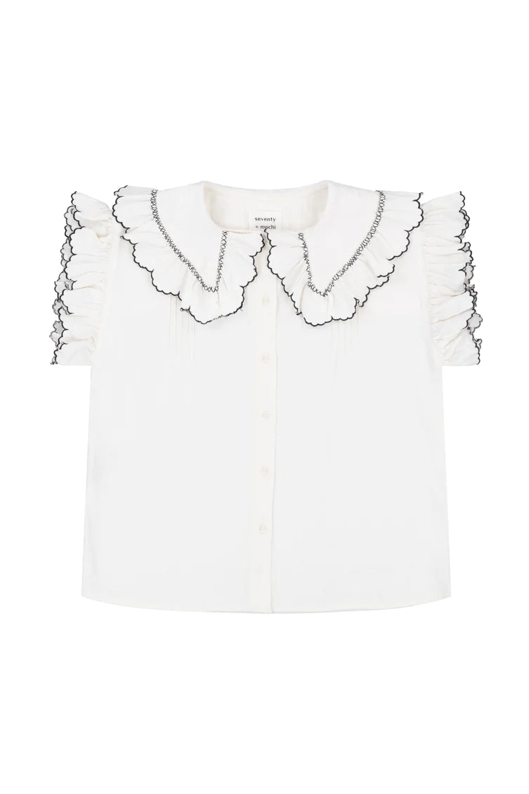 Seventy + Mochi Phoebe Blouse - White Denim